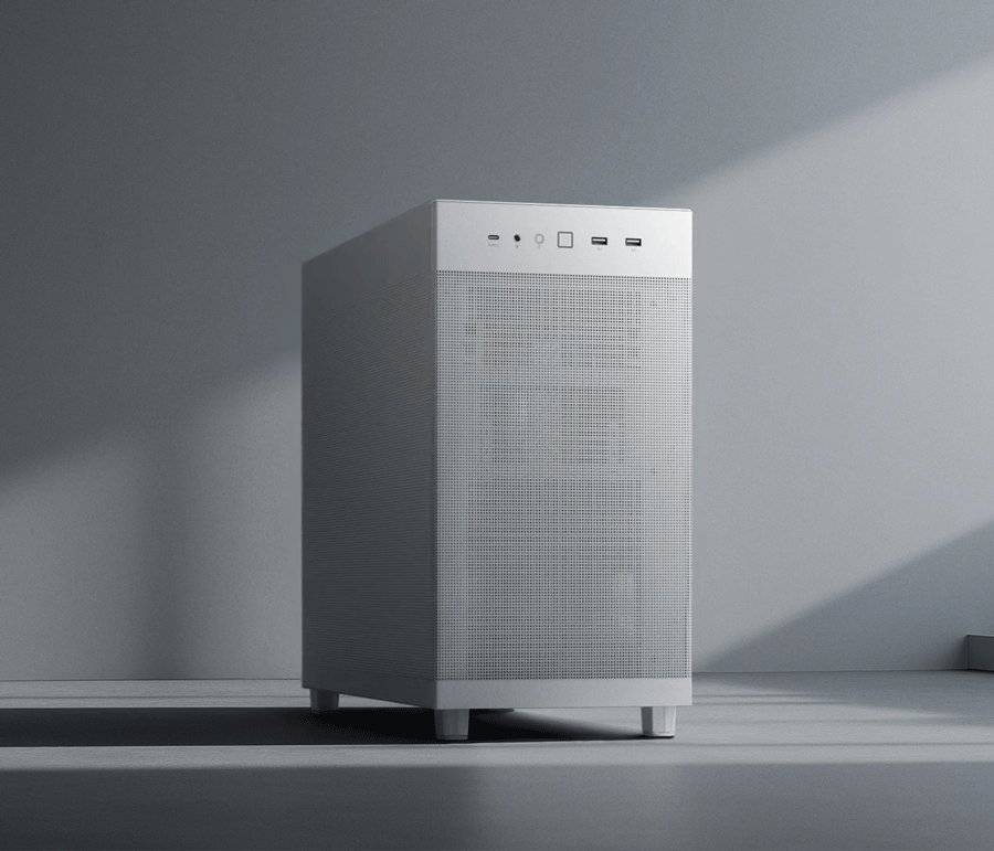 ASUS Prime AP303 White Edition Mesh-Panel 44-Liter ATX PC case
