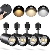 VANoopee 3-Color 20W H Track Lighting Heads Dimmable No Flicker Bright LED Track Lighting Fixture...