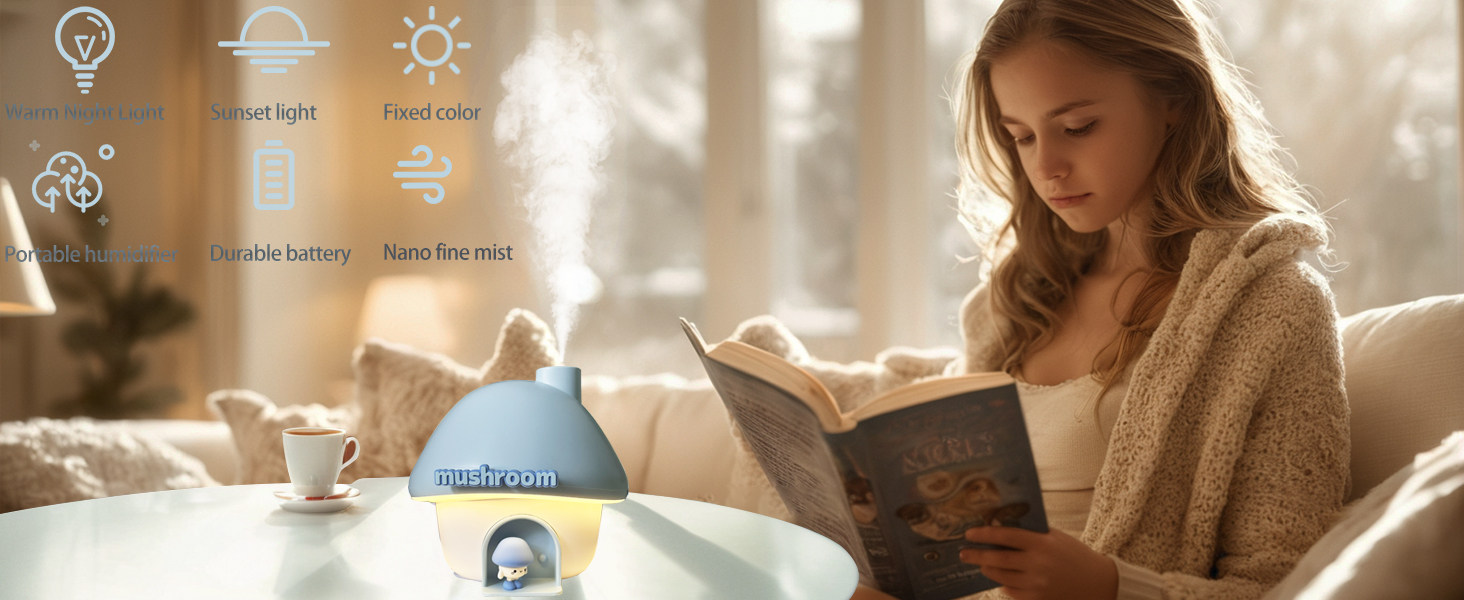 Sunset light humidifier