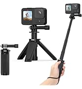 VRIG TP29 Extenable Mini Camera Tripod,Portable Small Handle Grip Desktop Webcam Selfie Stick Tri...