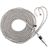 HIFIXAUDIO Tripowin Zonie 2M in Ear Monitor Cable, Long IEM Earphone Cable,16-Core Silver Plated,...