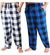 Get Trend 2-Pack Pajama Pants for Men, Teens, M–3XL Lounge Bottoms for Sleepwear, Soft PJ Pants w...