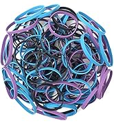 AMUU Rubber Bands Size 64 Rubber Band 227g/0.5 lb #64 purple blue black rubber band for Office Su...