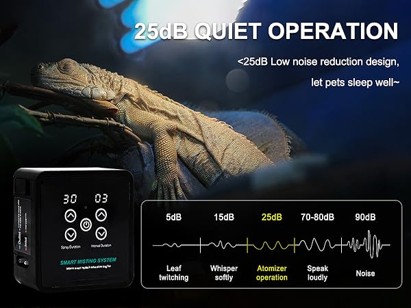 automatic mister for reptile supplies humidity control waterfall water fountain automatic with timer