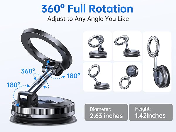 vacuum phone holder magnet