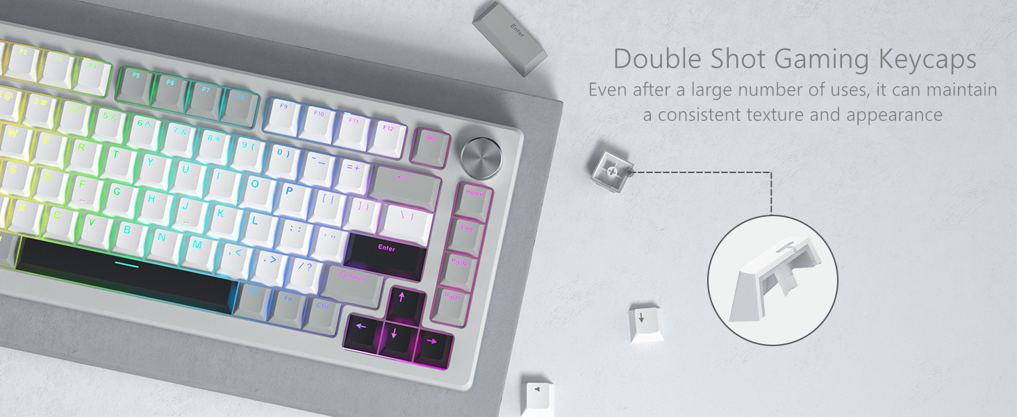 shine through keycaps