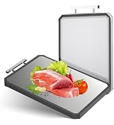 Stainless Steel Cutting Board, Double-Sided Cutting Boards, Large Cutting Boards for Kitchen,Food...
