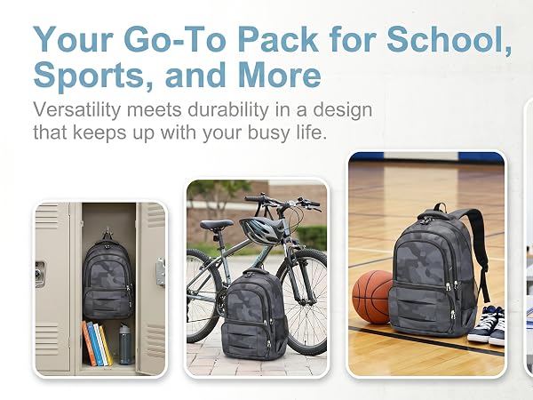 School Backpack Travel Bag for Men &amp;amp;amp; Women Lightweight College Back Pack with Laptop Compartmen