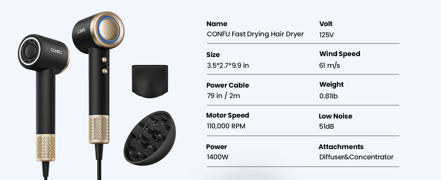 blow dryer with attachments