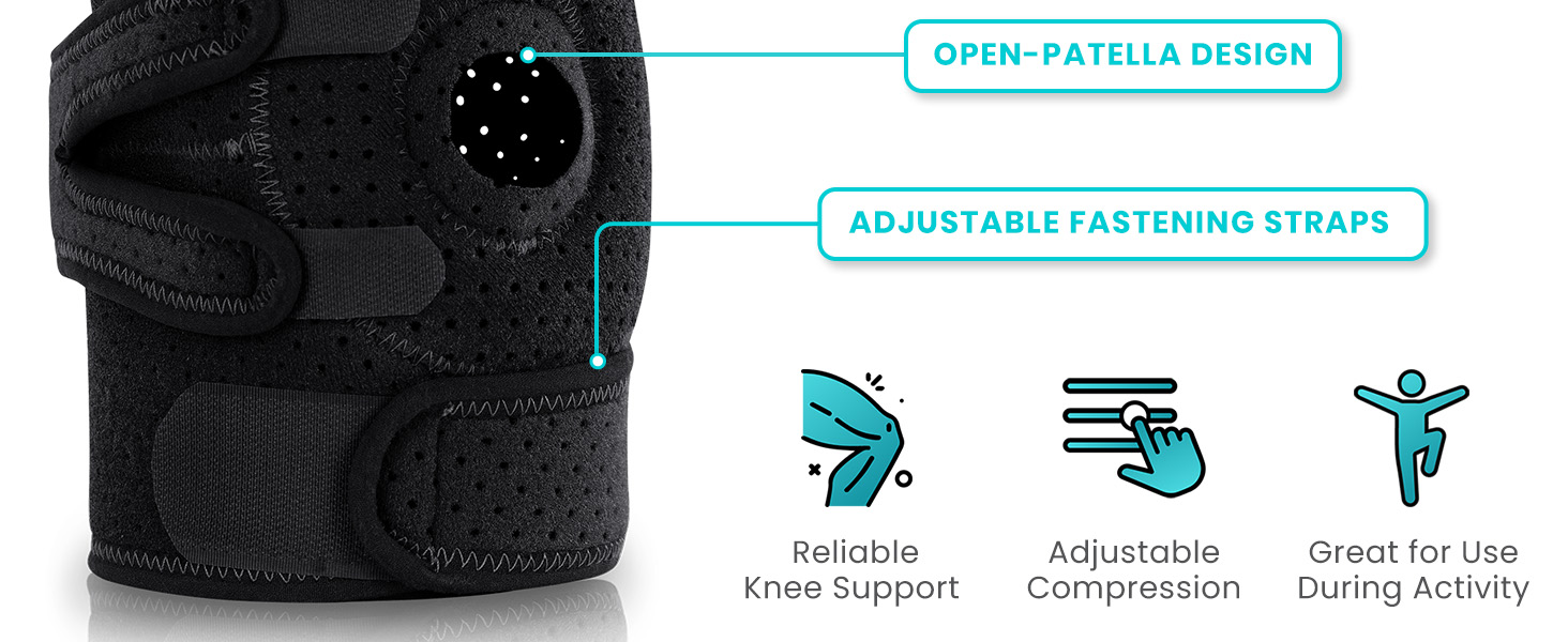 medical grade knee brace patellar support knee brace for tennis players metal hinge knee brace