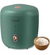CHACEEF Mini Rice Cooker 2-Cups Uncooked, 1.2L Small Rice Cooker with Non-stick Pot, Mini Rice Ma...