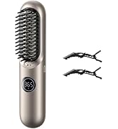 Bluvol I11 Apex Cordless Straightening Comb, Portable Hair Straightener Brush with Travel Lock, 1...