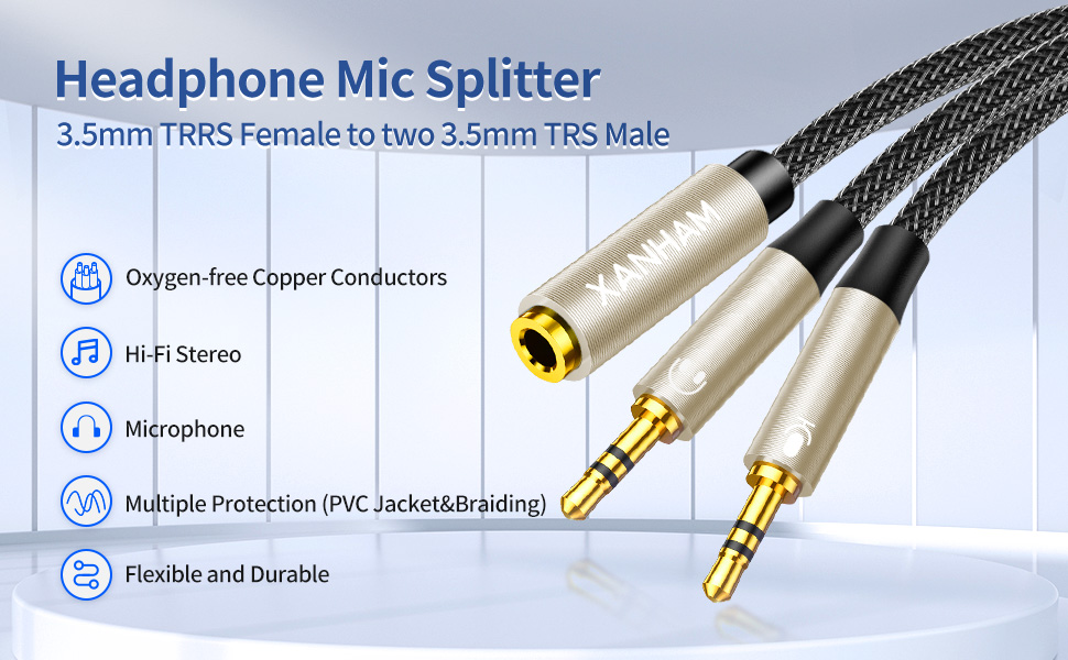 3.5mm audio&amp;mic two-in-one adapter A+ 01