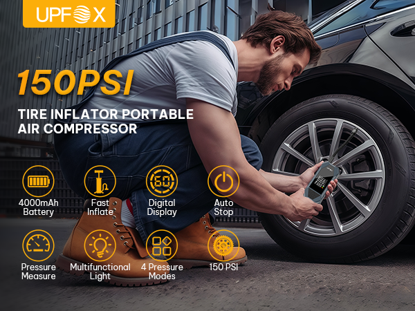 tire inflator portable air compressor