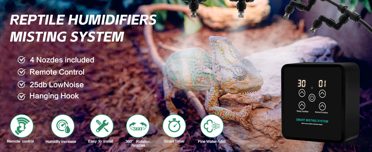 reptile mister reptile reptiles humidifier humidifiers fogger mister misting system terrarium lizard