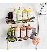 TAILI Shower Caddy Suction Cup 2 Pack, Heavy Duty Bathroom Basket, Bath Shelves for Inside, Stain...