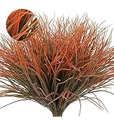 Artificial Fall Plants for Outdoors,Fake Grass Plant,Fall Leaf Stems,Artificial Grass Plants Fake...