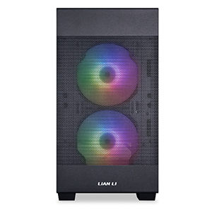 This desktop computer case have a mesh front to enable high air and cooling performance