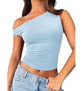 Trendy Queen Womens Summer Off The Shoulder Tops Going Out T Shirts Crop Tank Top Fashion Clothes...