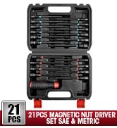 LLNDEI 21-Piece Magnetic Nut Driver Set
