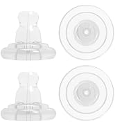 ZDRU Earring Backs Soft Silicone, Sivler Silicone Earring Backs Replacements for Studs/Droopy Ear...