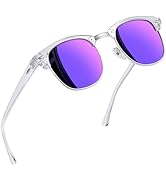 Joopin Vintage Semi Rimless Sunglasses Half Frame Sun Glasses Polarized UV Protection Browline Sh...