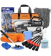 VCANENERGY Car Cleaning kit, Car Interior Detailing kit with 10000pa Car Vacuum Cleaner, Detailin...