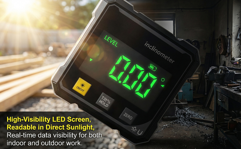 Digital Angle Finder with Electronic Laser &amp;amp; 4-Side Magnetic Base