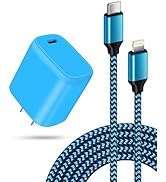 iPhone 14 13 12 Fast Charger, Apple MIF Certified 20W PD USB C Wall Plug iPhone Charger Fast Char...