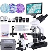 High-Power Compound Trinocular Microscope - 40X to 5000X Magnification, Dual-Stage Mechanical Sta...