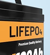 Ampeak 12V 100Ah LiFePO4 Battery -Max.20000 Cycles,BCI Group 24, IP65,3 Hours Fast Charge Lithium...