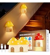 StarryEver Mushroom Night Light, Cabinet Light Dimmable with 3 Color Temperature 3000/4500/6000K,...