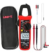 UNI-T UT204R Digital Clamp Meter, Auto Ranging TRMS 6000 Counts NCV Volt Amp Meter with AC/DC Ohm...