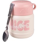 Muswarm 20oz Thermo for Hot Food, Bento Lunch Box with Spoon, Leak Proof Stainless Steel Insulate...