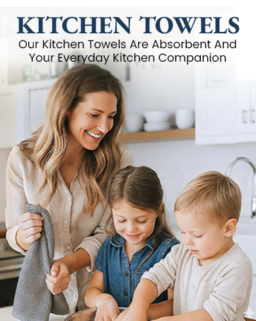 Lane Linen Kitchen Towel Sets - Soft, Absorbent and Quick Drying