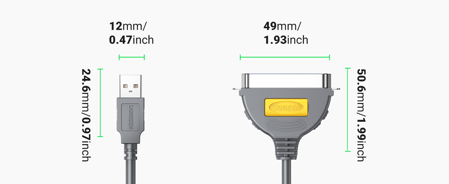 USB parallel printer cable