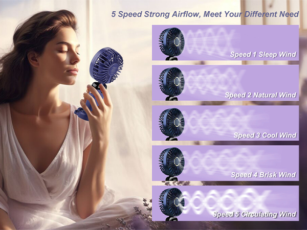 portable handheld fan