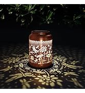 iafand Dragonfly Designs Waterproof Hanging Solar Lanterns ,Perfect Outdoor Decor for Garden,Pati...