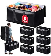 StoreHappily Heavy-Duty &amp; Extra Capacity Moving Bags with Backpack Straps, Storage Totes with Dou...