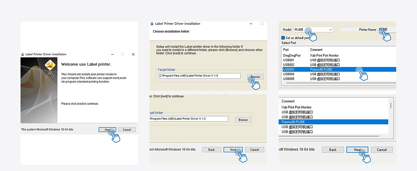 thermal printer shipping label printer thermal label printer4x6 shipping label printer label printer