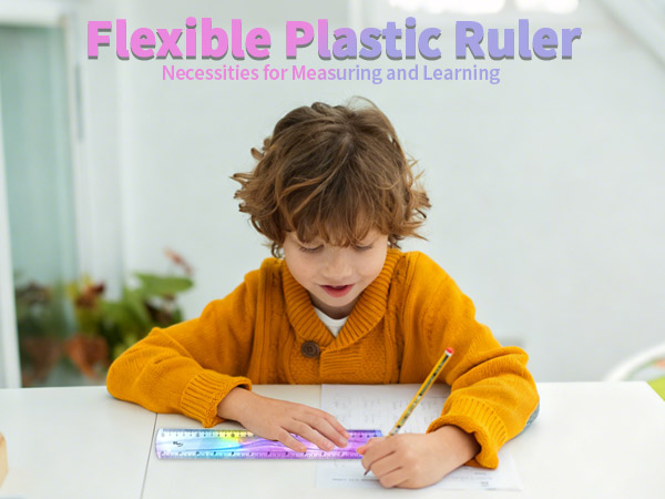 Flexible Ruler, Bendable Plastic Ruler