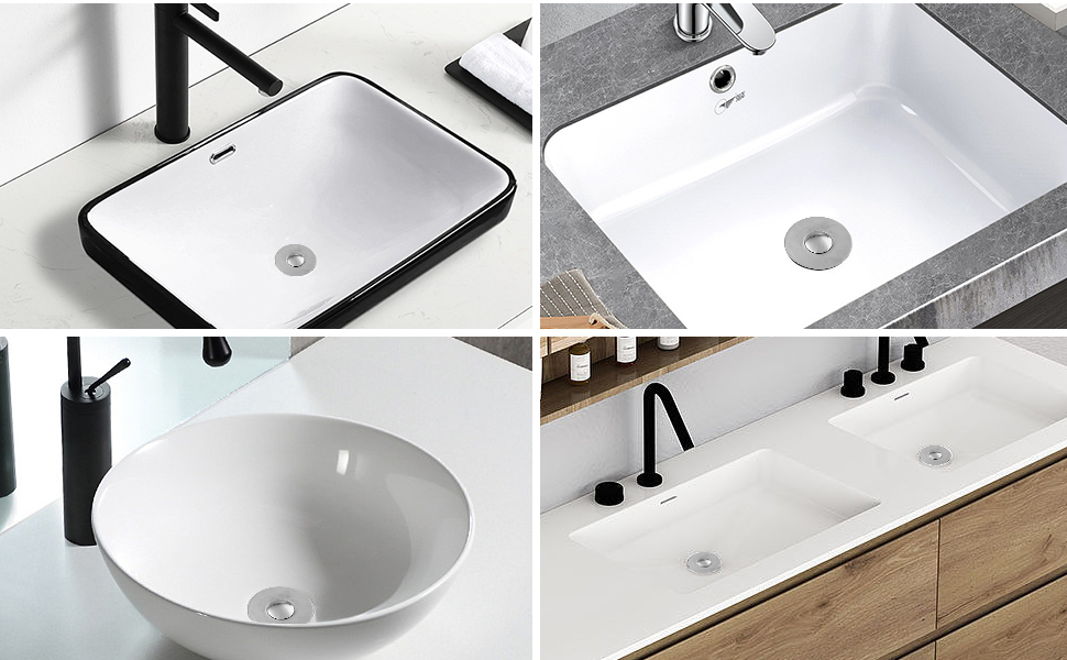 Universal Bathroom Sink Stopper