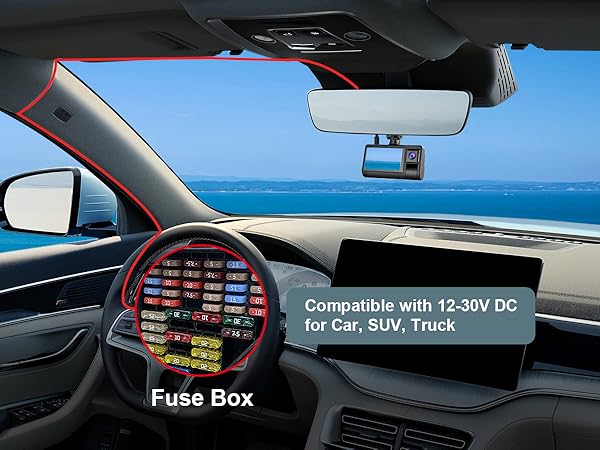 Range Tour Dash Cam Hardwire Kit USB-C Port, 5V/2.5A (also suitable for 1- 2A)