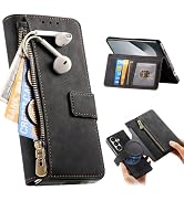 Fofvccv Magnetic 2 in 1 Detachable Wallet Case for Samsung Galaxy Z Fold 7, PU Leather Flip Folio...