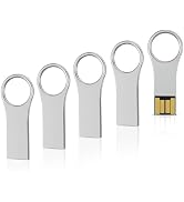 RAOYI 5 Pack 32GB Metal Key Shape USB Flash Drive, USB 2.0 Memory Stick Thumb Drives Jump Drive f...