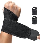 HiRui 2 Pack Wrist Brace Wrist Wraps for Carpal Tunnel Arthritis Tendonitis Sprains Pain Relief, ...