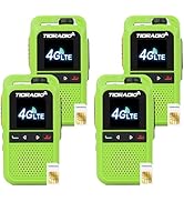 TIDRADIO TD-G100 Global Rapid Walkie Talkies with SIM Cards, 4G POC Unlimited Range 6000 Miles Tw...