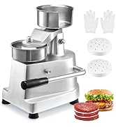 VEVOR Commercial Burger Patty Maker, 100mm/4inch Hamburger Beef Patty Maker, Heavy Duty Food-Grad...