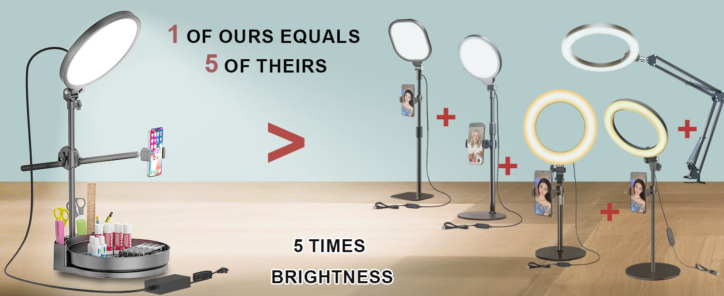 Multi-purpose desktop lamp