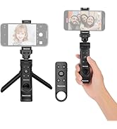 Newmowa Phone Remote Shutter Tripod, Foldable Tripod with Detachable Wireless Remote Control for ...